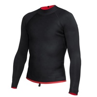 SVSPORTS Vente Flash Combinaison de Plongée et de Surf Homme en Néoprène 3mm Noire Imperméable Respirante à Manches Longues avec Logo Frontal