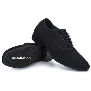 Chaussures de danse de salon confortables GB Quick Waltz pour hommes semelle souple moderne latine Quickstep carré salle de bal <span class=keywords><strong>facile</strong></span> - Product Image 6