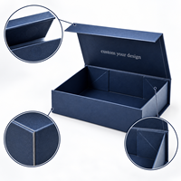 Boîte cadeau magnétique pliable personnalisée, boîte d'emballage en papier rigide pliable de luxe avec logo personnalisé pour vêtements, lingerie et cadeaux