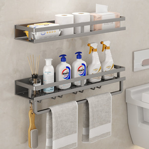 Étagère de rangement de cuisine transfrontalière épaissie, porte-épices, étagère murale sans perçage, multifonctionnelle pour usage domestique. - Product Image 1