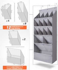 15 túi có thể gập lại treo lưu trữ tổ chức túi lớn giữ Giày Treo giá giày cho tủ quần áo giày tổ chức - Product Image 3