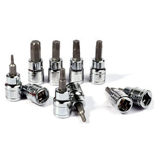 <b>Torx</b> <b>Bit</b> Socket Set 3/8 Inch Hex Drive Metric Explosion Proof Screwdriver Sleeve 10Pc - Product Image 2