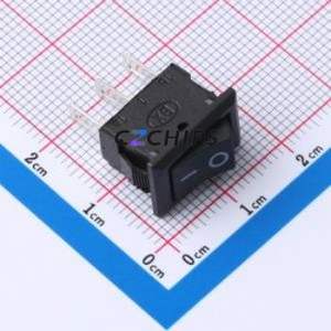 HX KCD11-3P Rocker Switch Through hole Component (THT) Switch Without Solder Tab Black 3A - Product Image 1