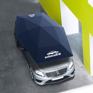Dingku Automatic Mobile Car Canopy Navy Blue Folding Sunshade For Mercedes-Benz Outdoor Protection - Product Image 1