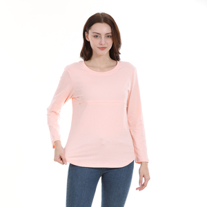 Emotion Moms Nouveaux vêtements de maternité grande taille, <span class=keywords><strong>t</strong></span>-<span class=keywords><strong>shirt</strong></span> à col rond à manches longues avec <span class=keywords><strong>fermeture</strong></span> <span class=keywords><strong>éclair</strong></span>, hauts d'<span class=keywords><strong>allaitement</strong></span> pour femmes enceintes, <span class=keywords><strong>t</strong></span>-shirts d'<span class=keywords><strong>allaitement</strong></span> - Product Image 6