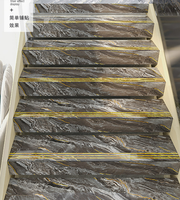 Carreaux de céramique pour marches d'escalier / Céramique pour escalier / Carreaux de céramique effet marbre pour marches d'escalier / Carreaux de sol modernes en porcelaine mate