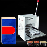 Conception d'emballage personnalisé électrique rond en aluminium conteneur couvercle boîte plateaux scellant thermoscelleuse machine