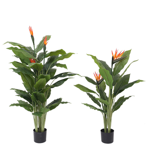 Faux Plastic Skybird Tree Canna Lily 150cm pianta artificiale dell'uccello del paradiso per la decorazione domestica di nozze - Product Image 2