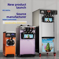 Machine à crème glacée molle de 4-5 L/H, modèle de comptoir, saveur unique, petite machine commerciale pour café et snack-bar