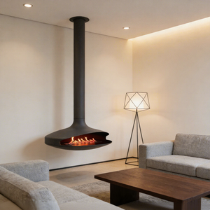 <span class=keywords><strong>Cheminée</strong></span> bioéthanol moderne suspendue pour intérieur, feu réel à <span class=keywords><strong>granulés</strong></span>, pour hôtel, villa, murale, à alcool, suspendue, salon, 600 mm - Product Image 5