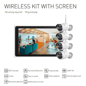 Lclctek tuya thông minh 4CH không dây 3MP NVR CCTV Kit với 10 "LCD màn hình Màn hình an ninh Hệ thống <span class=keywords><strong>camera</strong></span> quan sát không dây - Product Image 2