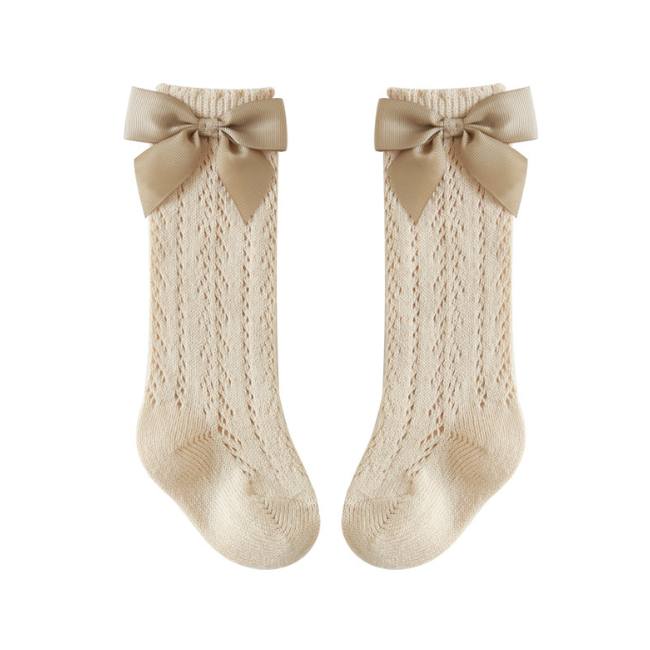 Детские забавные носки PHB 10464 с украшением в виде банта в испанском стиле для девочек по оптовой цене
