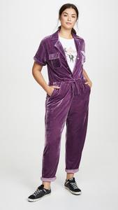 De moda de manga larga de terciopelo con cuello en V elástico casual <span class=keywords><strong>mujer</strong></span> mono - Product Image 4