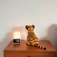 Boneka Hewan Ternak, Boneka Singa, Boneka Harimau, Mainan Hewan Lembut, Boneka Hewan Duduk, Boneka Harimau
