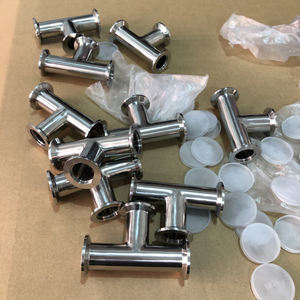 Iso תקן נירוסטה צינור ואקום אביזרי kf המרפק kf <span class=keywords><strong>tee</strong></span> KFflange-304 316 2205 טיפול משטח חלק <span class=keywords><strong>2507</strong></span> - Product Image 5