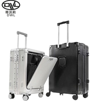Nouvelle valise de voyage légère et durable en PC, avec roulettes, motif dessin animé, approuvée par les compagnies aériennes, pour voyages d'affaires, avec serrure TSA