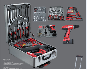 ชุดเครื่องมือช่างแบบกำหนดเองขายส่งราคาถูก พร้อมสว่านไฟฟ้า - Product Image 2