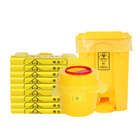 Sacs de déchets médicaux jaunes d'usine avec sac en plastique HDPE avec logo personnalisé pour différentes tailles de formes poubelles sac d'emballage médical