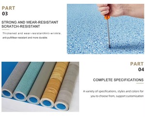 Revêtement de sol en PVC antidérapant de haute qualité, prix du <span class=keywords><strong>linoléum</strong></span> pour toiture, <span class=keywords><strong>linoléum</strong></span> imperméable, ignifuge et résistant à l'usure - Product Image 2