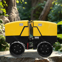 Mini compacteur de tranchée 1.6 tonnes rouleau à double tambour télécommandé à vendre