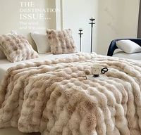 Plaid tricoté ultra doux et épais pour canapé, couverture d'hiver douce à motifs floraux, couleurs acidulées, ne perd pas ses poils, literie décorative
