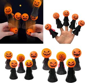 Muñecos de Calabaza Saltarines para Fiesta de Halloween, Títeres de Dedo, Decoración, Lanzadores de Resorte, Rellenos para Bolsas de Regalos - Product Image 3