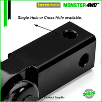 Accessoires de récupération Monster4WD en acier allié et aluminium, barre de remorquage 5000 kg avec manille à boucle