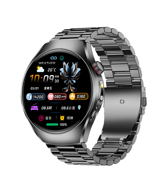1.43-inch AMOLED Full Touchscreen ECG PPG Health Monitoring Call Function Body Temperature Detection SOS ET460 Smartwatch