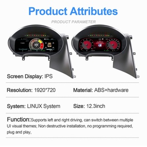 Navihua <b>for</b> VW Seat Leon 2009-2012 <b>Speedometer</b> Dashboard Linux System CarPlay Auto Display 12.3 Inch Digital Sport Dashboard - Product Image 2