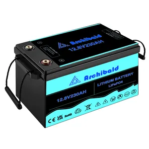 12V 200ah Lifepo4-batterij Met Ingebouwde Bms Prismatische Cellen Meer dan 6000 Cycli 12V 230ah Gebruikt Voor Zonnestelsel En Rv