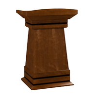 Pupitre de conférence en bois, station de discours, poste d'accueil, table de consultation pour salle de sport, bureau, église