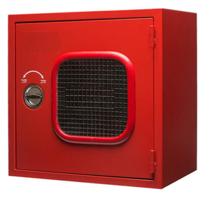 Armoire anti-feu rouge à une seule porte avec fenêtre en maille, en acier au carbone durable, pour les incendies de classe A et B - Product Image 1