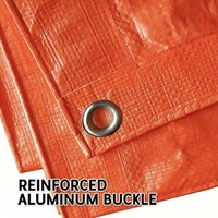 Bâche en PE orange imperméable et résistante aux UV pour chantier de construction