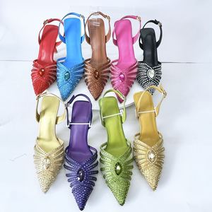 <span class=keywords><strong>Pochette</strong></span> et Chaussures pour Femme, Talons Hauts Fée Diamant, Chaussures Habillées Élégantes, Talons Aiguilles Bout Pointu, Chaussures de Soirée et de <span class=keywords><strong>Mariage</strong></span> Chics - Product Image 3