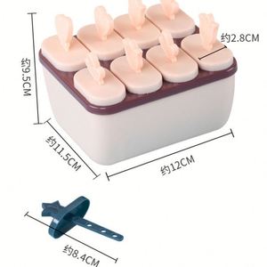 Venta al por mayor de plástico ecológico Kinder Popsicle molde de sorbete de helado hecho a mano herramientas para hacer helados - Product Image 5