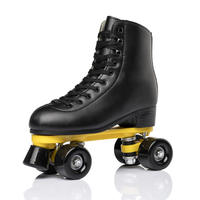 Patins à roulettes professionnels en cuir pour adultes, réglables