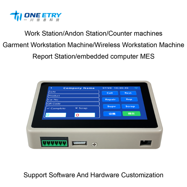 Embedded Computer Production Counting Timing Workstation Machine Work Reporting Machine 4.3-inch TFT LCD Capacitive Touch Stock