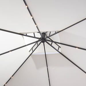 <span class=keywords><strong>Gazebo</strong></span> de Jardín con Estructura de Acero Impermeable para Exteriores MIA, Dos Techos de Hierro, <span class=keywords><strong>3x3</strong></span>, con Mosquitera y Cortina Resistente al Viento - Product Image 6