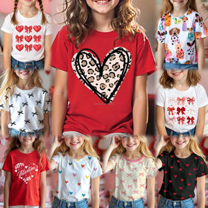 Venta caliente lindo diseño de impresión corta ropa de verano informal bebé niño niños y niñas niños ropa <span class=keywords><strong>camiseta</strong></span> Top - Product Image 4