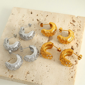 <b>Cuff</b> <b>Earrings</b> Gold Plated Star Moon Rhinestones Geometric Design Party Wear - Product Image 3