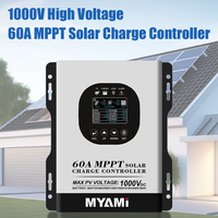 Nouvel Arrivage MYAMi Contrôleur de Charge Solaire MPPT Haute Tension 1000V 60A 60V 72V 96V 192V 384V pour Système Solaire Plomb-acide/Lithium