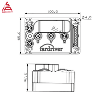 Contrôleur miniature programmable FARDRIVER ND72260 Mini12 72V 260A BLDC Hall pour moteur DC 1000W IP67