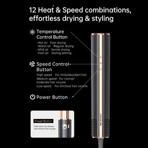 2025 Meilleure vente Styler multifonction créatif tout-en-un à moteur sans balais 3 vitesses pour différents styles de cheveux, pour coiffer, lisser et boucler - Product Image 3