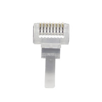 Connecteur mâle femelle 8p8c Stp Ftp Utp cat5 eazy pass through scotch loc stp ftp RJ45 connector cat5e