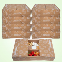 Boîte en Carton de Qualité Alimentaire en Stock pour Chocolats, Fruits, Présentation Traiteur Pliante, Emballage Plateau et Boîte Pique-Nique pour Fêtes