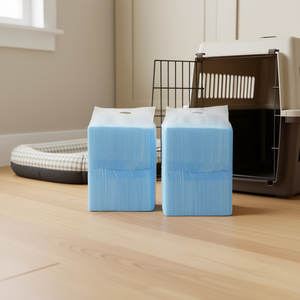 Tapis d'entraînement pour animaux de compagnie bleus et blancs, 200 unités, en fibre, pour l'entraînement des animaux - Product Image 2