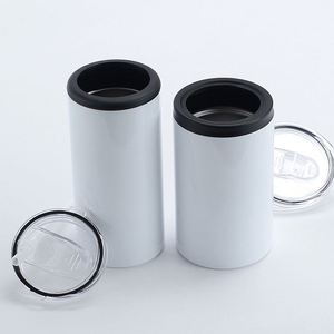 Gobelet isotherme personnalisable pour bière 12oz - Acier inoxydable, 2 couvercles et paille, compatible sublimation - Product Image 4