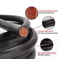 PVC-isoliert Orange Schwarz 16mm 25mm 35mm 50mm 70mm 95mm Super flexibles Kupfer Gauge Schweiß kabel