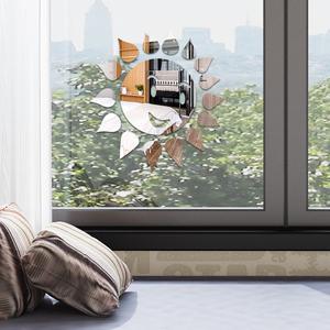 Акриловая самоклеящаяся матовая зеркальная наклейка для декора стен, украшение для дома, УФ-печать, индивидуальный размер, Sinmors - Product Image 5