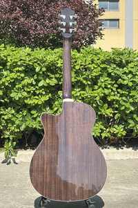 Guitarra Acústica Vintage de Alta Calidad Marca Aiersi, Tapa de Abeto Sólido, Acabado Brillante en Caoba, Color Negro, para Amantes de la Música - Product Image 6